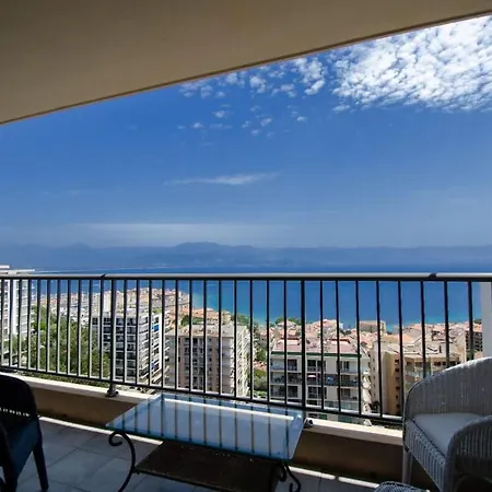Apartment Vue Mer A Ajaccio - Spacieux Apt Avec Parking Et Wifi